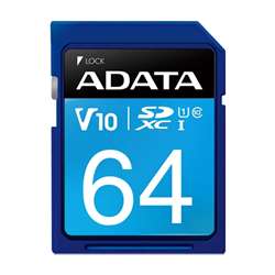 کارت حافظه‌ اي‌ ديتا مدل Premier SDXC/SDHC UHS-I Class10(V10) ظرفيت 64 گيگابايت