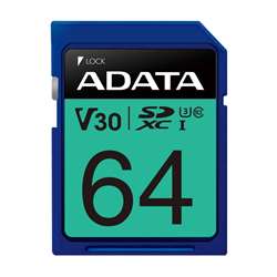 کارت حافظه‌ اي‌ ديتا مدل Premier Pro SDXC UHS-I U3 Class 10 (V30S) ظرفيت 64 گيگابايت