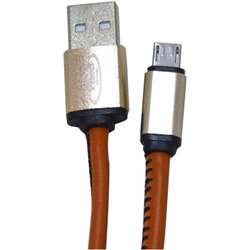  کابل چرمی  تبدیل USB به microUSB طول 1 متر