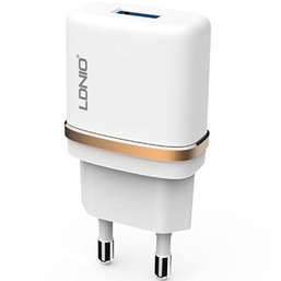 شارژر دیواری الدینیو مدل DL-AC50 همراه با کابل MicroUSB