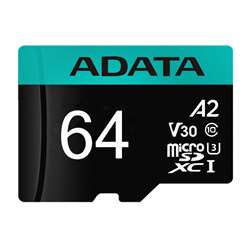 کارت حافظه‌ اي‌ ديتا مدل Premier Pro microSDXC/SDHC UHS-I U3 Class 10(V30S) ظرفيت 64 گيگابايت