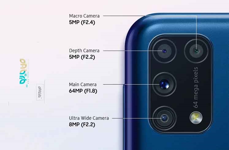 دوربین گوشی موبایل سامسونگ مدل Galaxy M31 SM-M315F/DSN
